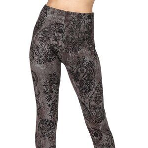 New M. Rena Paisley Sublimation Print Tummy Tuck Legging. One Size